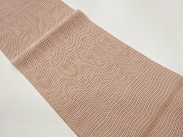 JAPANESE NAGOYA OBI FOR SUMMER / WOVEN WAVY STRIPE